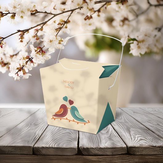 Liebesvögel Hochzeit Geschenkschachtel