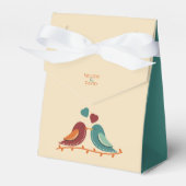 Liebesvögel Hochzeit Geschenkschachtel (Vorderseite)