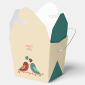 Liebesvögel Hochzeit Geschenkschachtel (Geöffnet)