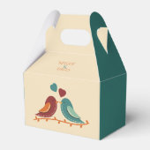 Liebesvögel Hochzeit Geschenkschachtel (Vorderseite)