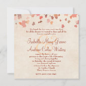 Liebesvögel - Hochzeit im Herbst Einladung (Rückseite)