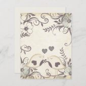 Liebesvögel Hochzeit (leer) (Vorne/Hinten)