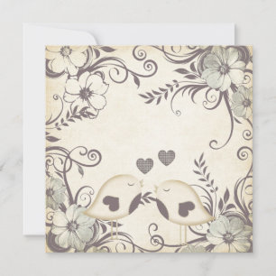 Liebesvögel Hochzeit (leer)