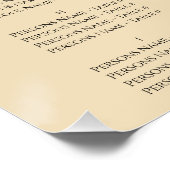 Liebesvögel Hochzeit Poster (Ecke)