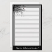 Liebesvögel, Hochzeitskunde Briefpapier (Vorne/Hinten)