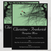 Liebesvögel, Hochzeitsmenü und Flyer (Vorne/Hinten)