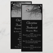 Liebesvögel, Hochzeitsmenü und Programm (Vorne/Hinten)