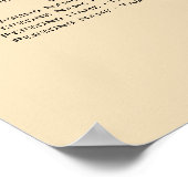 Liebesvögel Hochzeitstabelle Poster (Ecke)