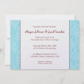 Liebesvögel Hochzeitsvorlage Einladung (Rückseite)