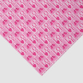 Liebesvögel im rosa Muster Seidenpapier (Ausschnitt)