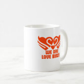 Liebesvögel Kaffeetasse (VorderseiteRechts)