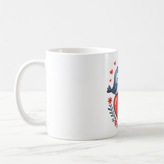 Liebesvögel Kaffeetasse (Links)