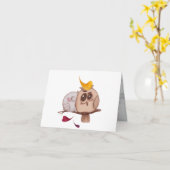Liebesvögel Karte (Gelbe Blume)