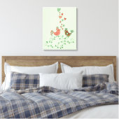 Liebesvögel Leinwanddruck (Insitu (Schlafzimmer))