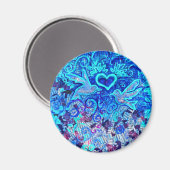 Liebesvögel Magnet (Vorderseite/Rückseite)