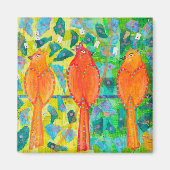 Liebesvögel Magnet (Vorne)