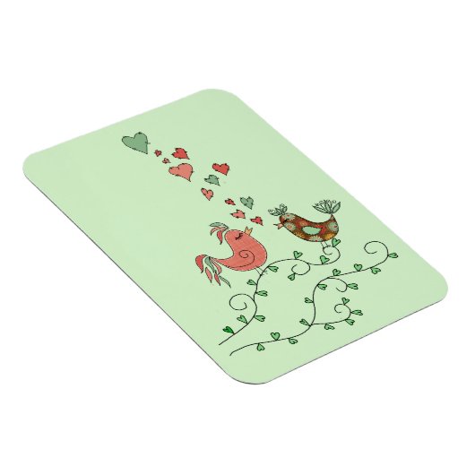 Liebesvögel Magnet (Rechte Seite)