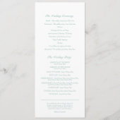 Liebesvögel minzen grünes Frühjahrsprogramm Programm (Rückseite)