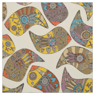 Liebesvogel Paisley Stoff