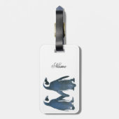 Liebesvögel Penguin Couple Thunder_Cove Gepäckanhänger (Rückseite vertikal)