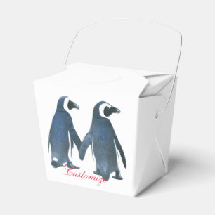 Liebesvögel Penguin Couple Thunder_Cove Geschenkschachtel
