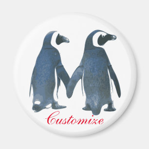 Liebesvögel Penguin Couple Thunder_Cove Magnet