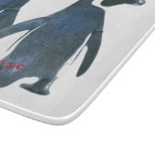 Liebesvögel Penguin Couple Thunder_Cove Schneidebrett (Ecke)