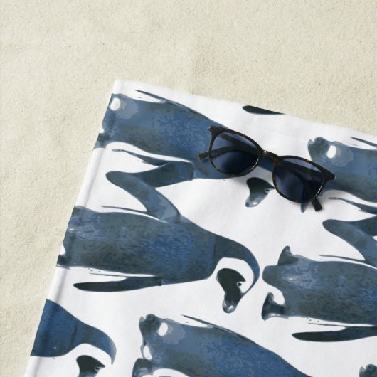 Liebesvögel Penguin Couple Thunder_Cove Strandtuch (Beispiel)