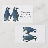 Liebesvögel Penguin Couple Thunder_Cove Visitenkarte (Vorne/Hinten)