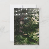 Liebesvögel + Pine Tree Night Wedding Tischnummer (Rückseite)