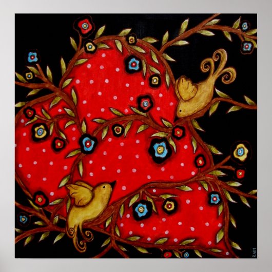 Liebesvogel Poster (Vorne)