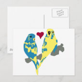 Liebesvögel Postkarte (Vorne/Hinten)