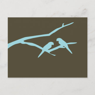 Liebesvögel Postkarte