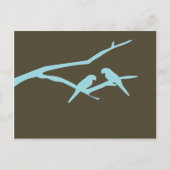 Liebesvögel Postkarte (Vorderseite)