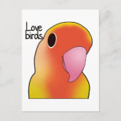Liebesvögel Postkarte (Vorderseite)