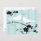 Liebesvögel Postkarte (Vorne/Hinten)