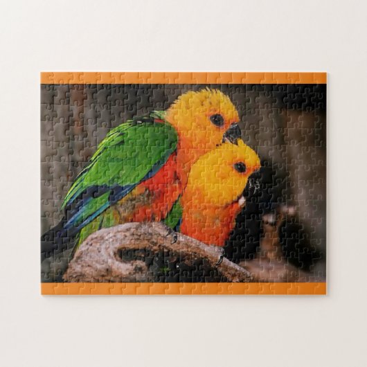 Liebesvögel Puzzle (Horizontal)