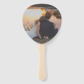 Liebesvögel | Romantische Vintage Hochzeit Fächer (Rückseite)