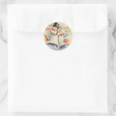 Liebesvögel Runder Aufkleber (Tasche)