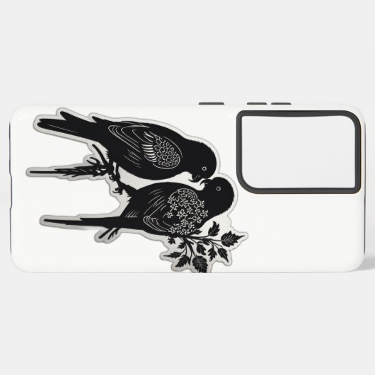 Liebesvögel Samsung Galaxy Hülle (Linke Seite)