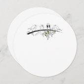 Liebesvögel Save The Date (Vorne/Hinten)