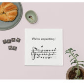 Liebesvögel, Schwangerschaft, anpassbar Serviette