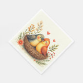Liebesvögel Serviette (Ecke)