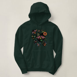Liebesvögel Skandinavische Volkskunst Kunst Hoodie