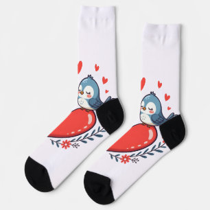 Liebesvögel Socken