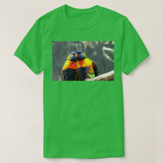 Liebesvögel T-Shirt (Design vorne)