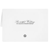 Liebesvögel, Tischstellkarte (Rückseite Horizontal)