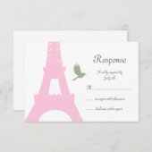 Liebesvögel-UAWG RSVP Karte (Vorne/Hinten)