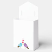 Liebesvögel und Herz-Hochzeit Geschenkschachtel (Geöffnet)
