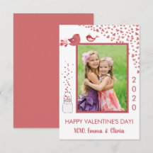 Liebesvögel Valentinstag Herzkarte